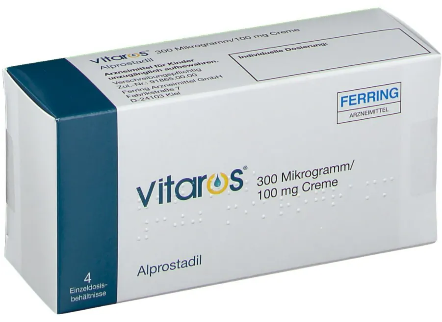 Vitaros crème pour dysfonction érectile